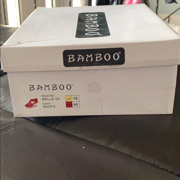 Bamboo Comfy Strap Espadrille Wedges Size 10 - Picture 4 of 4